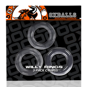 Set 3 Inele Penis Oxballs Willy Rings Clear