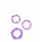 Set Inele Penis Stay Hard Beaded Cockrings Purple