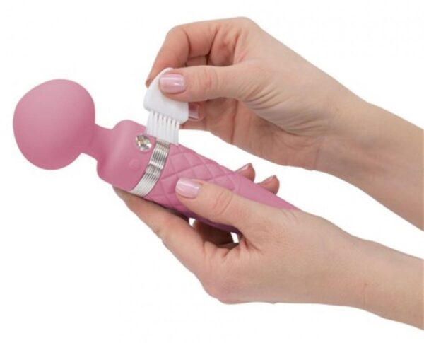 Stimulator Clitoris Pillow Talk Sultry Pink Dual Ended Warming Massager Stimulator Clitoris Pillow Talk Sultry Pink Dual Ended Warming Massager