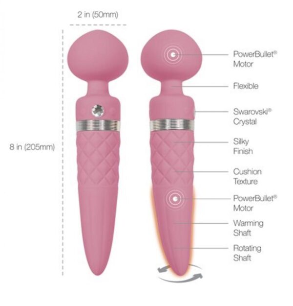 Stimulator Clitoris Pillow Talk Sultry Pink Dual Ended Warming Massager Stimulator Clitoris Pillow Talk Sultry Pink Dual Ended Warming Massager