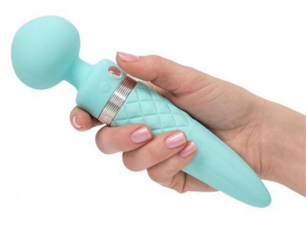 Stimulator Clitoris Pillow Talk Sultry Turquoise Dual Ended Warming Massager Stimulator Clitoris Pillow Talk Sultry Turquoise Dual Ended Warming Massager