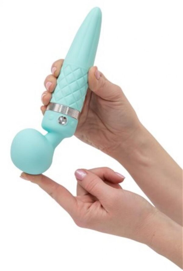 Stimulator Clitoris Pillow Talk Sultry Turquoise Dual Ended Warming Massager Stimulator Clitoris Pillow Talk Sultry Turquoise Dual Ended Warming Massager