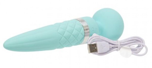 Stimulator Clitoris Pillow Talk Sultry Turquoise Dual Ended Warming Massager Stimulator Clitoris Pillow Talk Sultry Turquoise Dual Ended Warming Massager