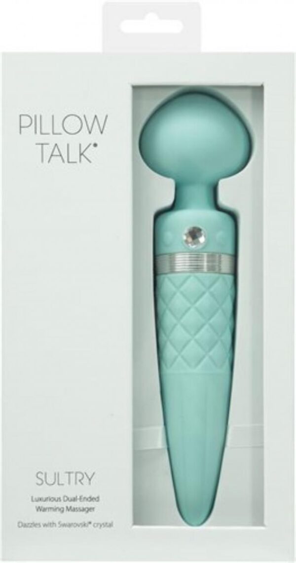 Stimulator Clitoris Pillow Talk Sultry Turquoise Dual Ended Warming Massager Stimulator Clitoris Pillow Talk Sultry Turquoise Dual Ended Warming Massager