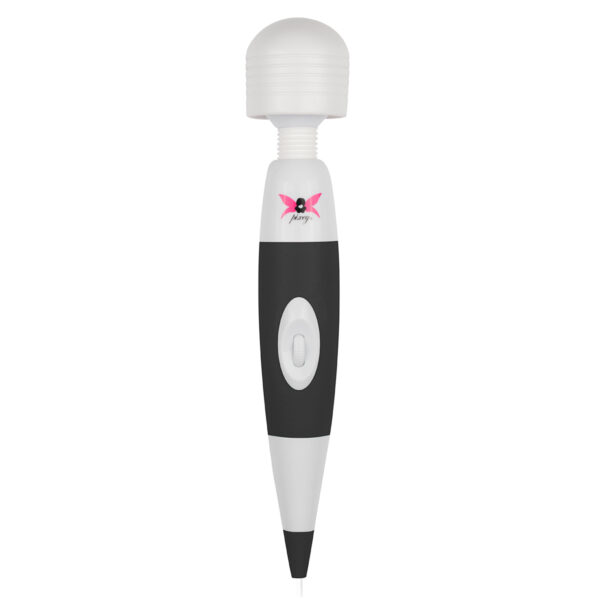 Stimulator Clitoris Pixey Wand Plug In White Black Stimulator Clitoris Pixey Wand Plug In White Black
