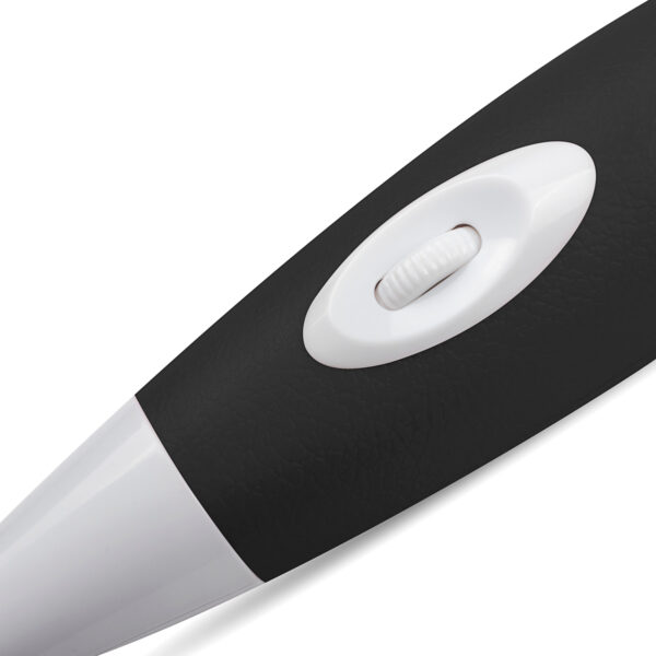Stimulator Clitoris Pixey Wand Plug In White Black Stimulator Clitoris Pixey Wand Plug In White Black