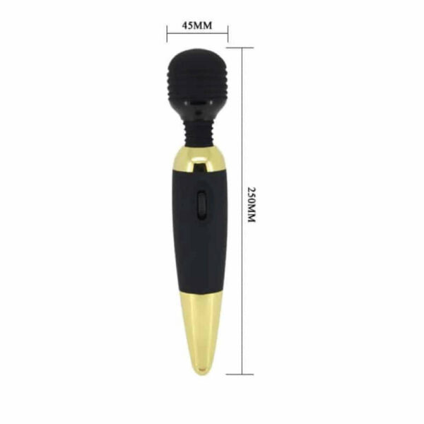 Stimulator Clitoris Power Wand Black/Gold Stimulator Clitoris Power Wand Black/Gold