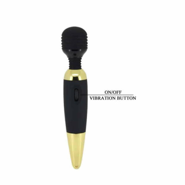 Stimulator Clitoris Power Wand Black/Gold Stimulator Clitoris Power Wand Black/Gold