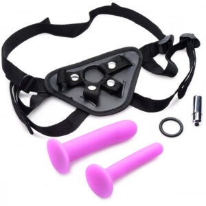 Strap-on U Strap Double G Deluxe Vibrating Kit