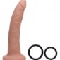 Strap-on U Strap Seducer 7.5 Inch Silicone Dildo Flesh