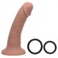 Strap-on U Strap Seducer 8 Inch Silicone Dildo Flesh