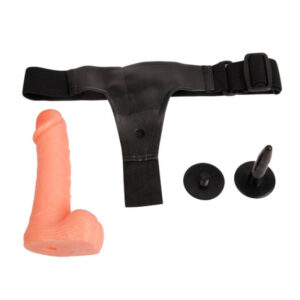 Strap-on Ultra Passionate Harness With Balls Flesh Strap-on Ultra Passionate Harness With Balls Flesh