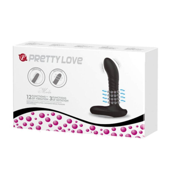 Vibrator Anal Pretty Love Merlin Black Vibrator Anal Pretty Love Merlin Black