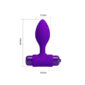 Vibrator Anal Pretty Love Vibra Butt Plug Purple 10 Functii