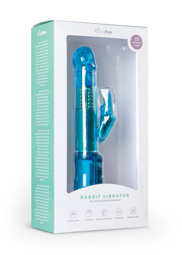 Vibrator Cap Rotativ Easytoys Bunny Blue Vibrator Cap Rotativ Easytoys Bunny Blue