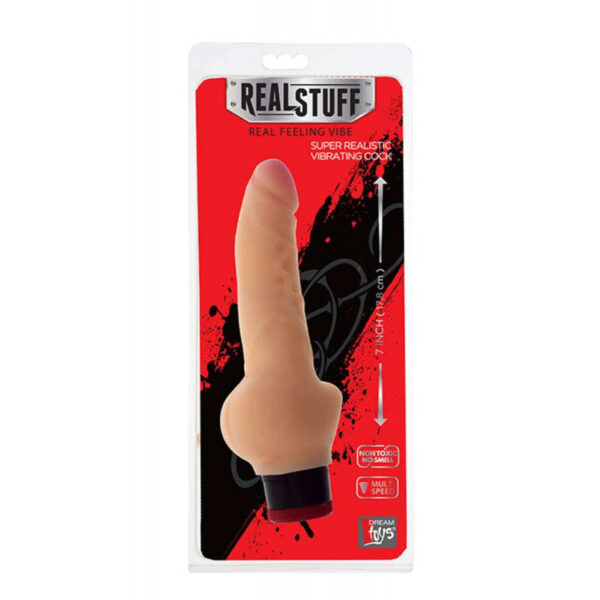 Vibrator Real Stuff 7 Inch Cock Vibrator Real Stuff 7 Inch Cock