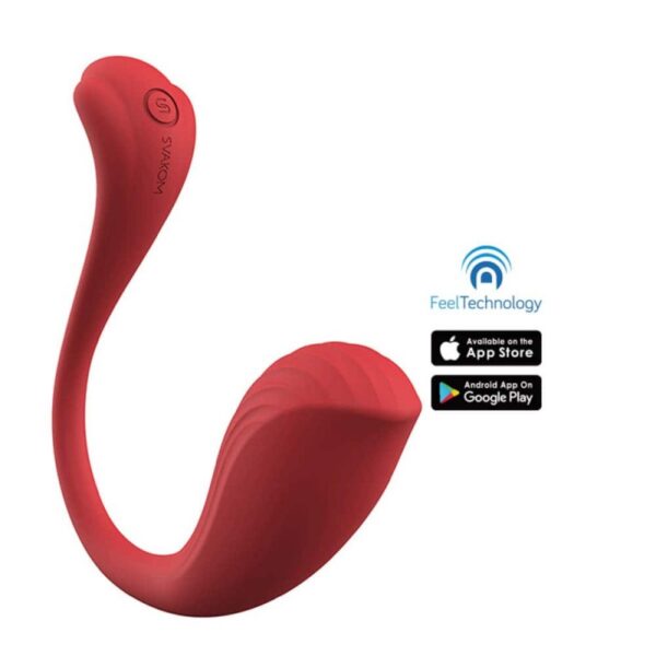 Vibrator Svakom Phoenix Neo Red With App Vibrator Svakom Phoenix Neo Red With App