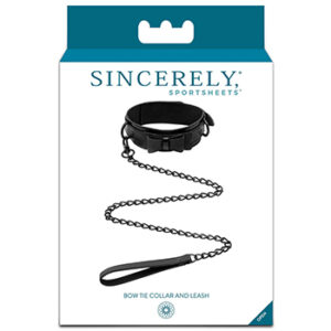 Zgarda Cu Lesa Sincerely Bow Tie Collar And Leash