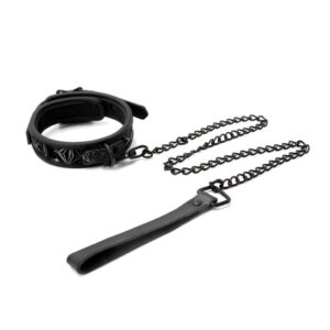 Zgarda Cu Lesa Sinful Black 1 Inch Collar