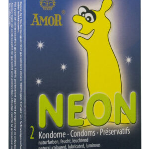 Prezervative Amor Neon Fosforescente (2Buc)