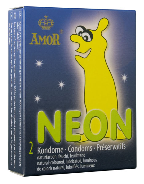 Prezervative Amor Neon Fosforescente (2Buc) Prezervative Amor Neon Fosforescente (2Buc)