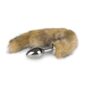DildoAnalEasytoysFoxTailMetalPlugMediumSilverNo3b