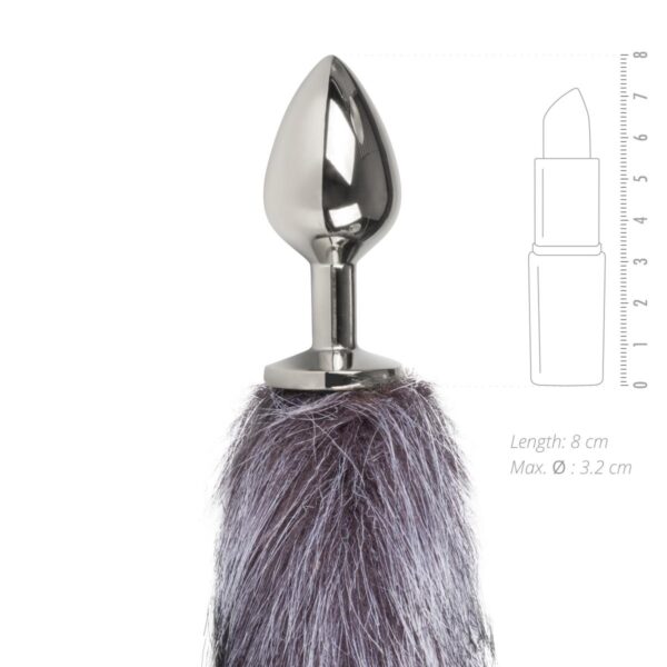 DildoAnalEasytoysFoxTailMetalPlugMediumSilverNo6c DildoAnalEasytoysFoxTailMetalPlugMediumSilverNo6c