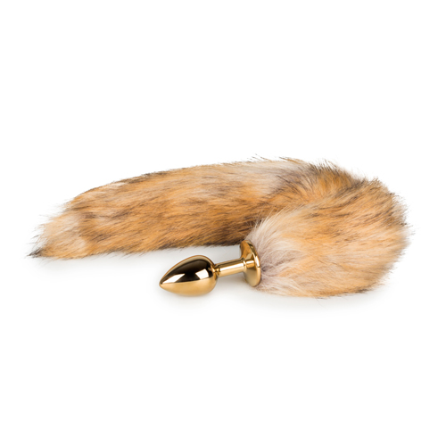 DildoAnalEasytoysFoxTailMetalPlugSmallGoldNo1b DildoAnalEasytoysFoxTailMetalPlugSmallGoldNo1b