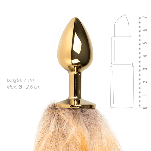 DildoAnalEasytoysFoxTailMetalPlugSmallGoldNo1d DildoAnalEasytoysFoxTailMetalPlugSmallGoldNo1d