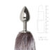 DildoAnalEasytoysFoxTailMetalPlugSmallSilverNo5c