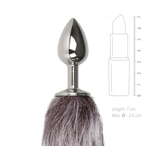 DildoAnalEasytoysFoxTailMetalPlugSmallSilverNo5c DildoAnalEasytoysFoxTailMetalPlugSmallSilverNo5c