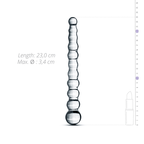 DildoSticlaGildoClearGlassButtPlugNo20b DildoSticlaGildoClearGlassButtPlugNo20b