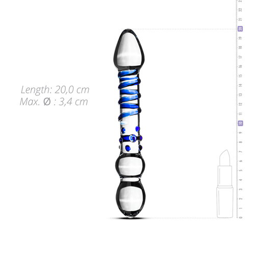 DildoSticlaGildoClearGlassButtPlugNo21b DildoSticlaGildoClearGlassButtPlugNo21b
