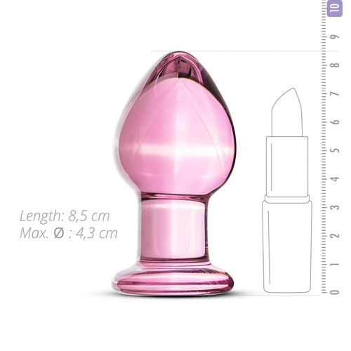 DildoSticlaGildoClearGlassButtPlugNo27d DildoSticlaGildoClearGlassButtPlugNo27d