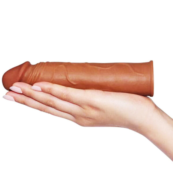 Extendere-Si-Prelungitoare-Penis-Pleasure-X-Tender-Penis-Sleeve-Brown-1-2 Extendere-Si-Prelungitoare-Penis-Pleasure-X-Tender-Penis-Sleeve-Brown-1-2