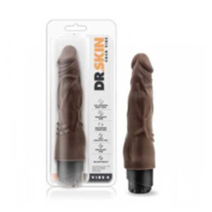 Dr. Skin - Cock Vibe no4 Vibrator – Chocolate 20cm