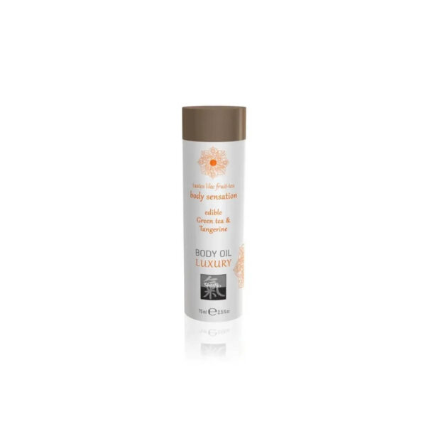 ulei masaj comestibil luxury ceai verde mandarine 75 ml shiatsu ulei masaj comestibil luxury ceai verde mandarine 75 ml shiatsu
